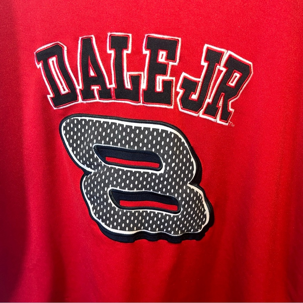 Dale Earnhardt Jr Winner’s Circle Budweiser Baseball Jersey Tshirt Red Mens 2XL - Picture 3 of 6
